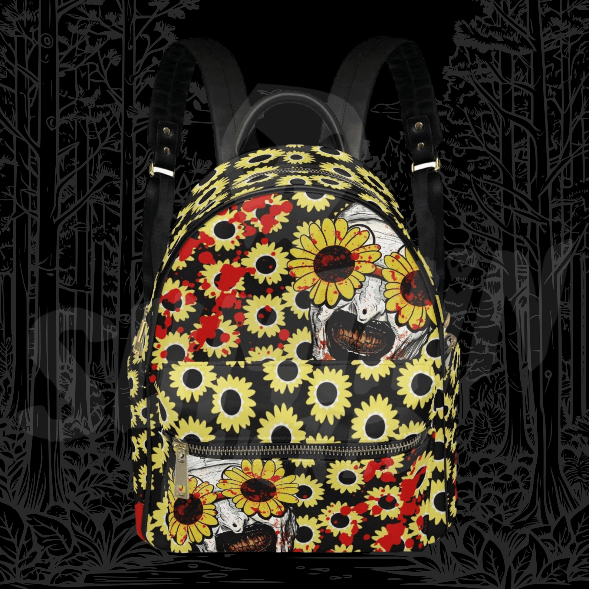 Sunnies - AOP Mini Backpack - Terrifier Inspired - Sumthin Wicked Exclusive - Goblin Wood