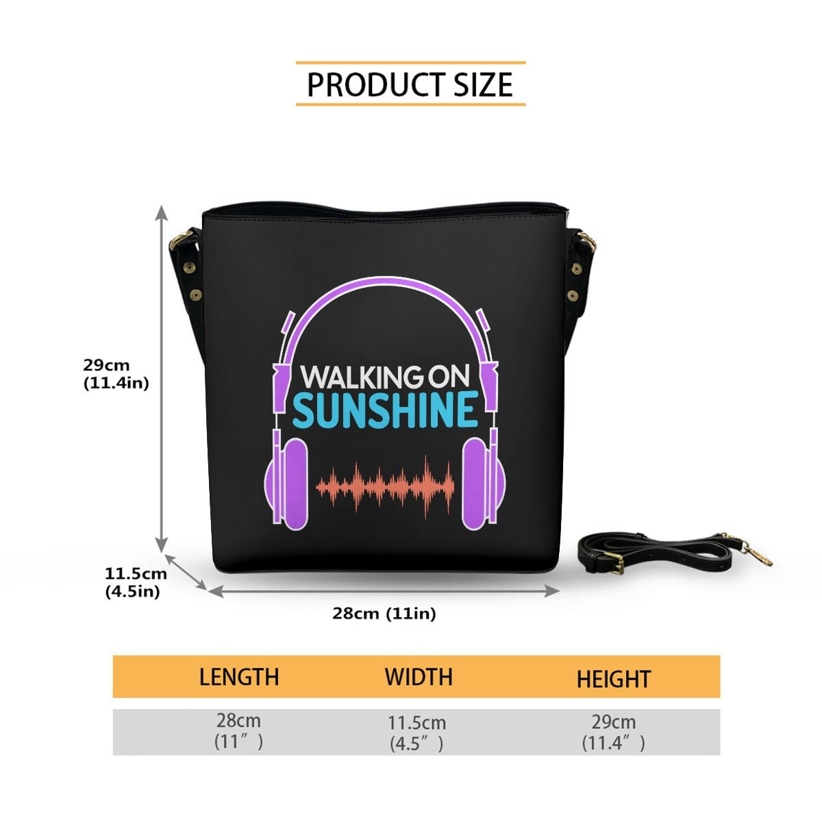 Sunshine - Cross Body Bucket Bag - Supernatural Inspired - Goblin Wood Exclusive - Goblin Wood