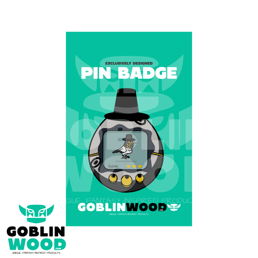 Sussie - Acrylic Tamagotchi Pin Badge - KPop Demon Hunters Inspired - Goblin Wood Exclusive - Goblin Wood