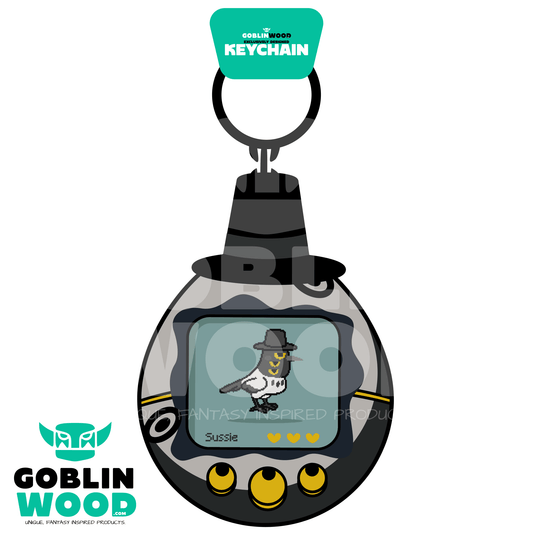 Sussie - Acrylic Tamagotchi Style Keychain - KPop Demon Hunters Inspired - Goblin Wood Exclusive - Goblin Wood