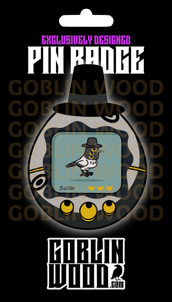 Sussie - Acrylic Tamagotchi Pin Badge - KPop Demon Hunters Inspired - Goblin Wood Exclusive