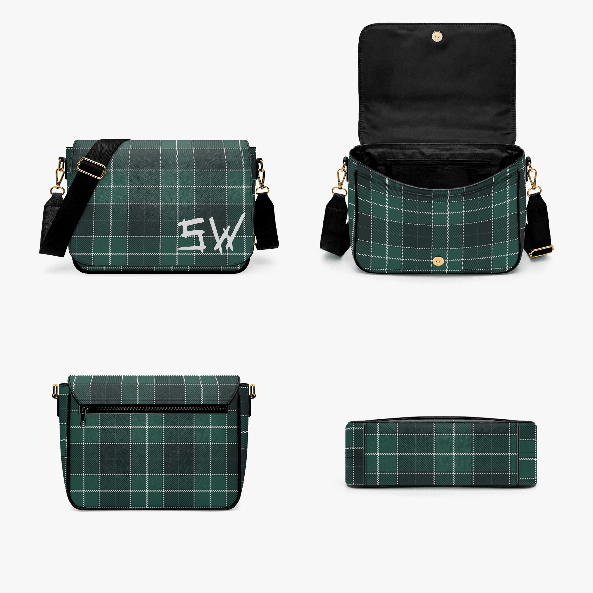SW Plaid - PU Cross Body Hand Bag - Supernatural Inspired - Goblin Wood Exclusive - Goblin Wood