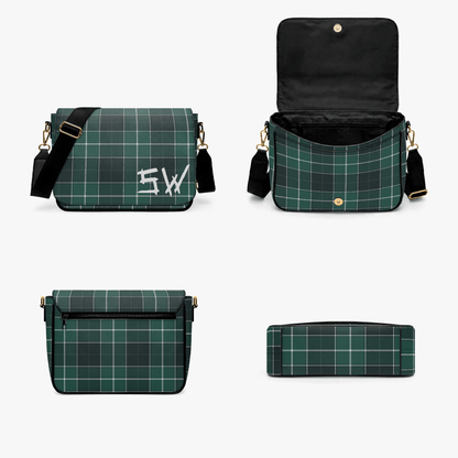 SW Plaid - PU Cross Body Hand Bag - Supernatural Inspired - Goblin Wood Exclusive - Goblin Wood