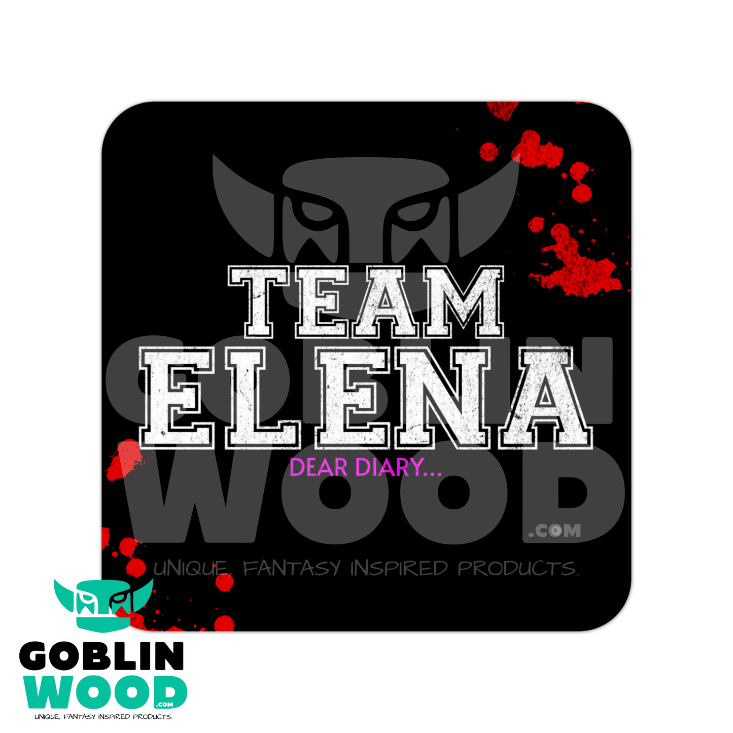 Team Elena - Varsity Drinks Coaster -  - Goblin Wood Exclusive - Goblin Wood