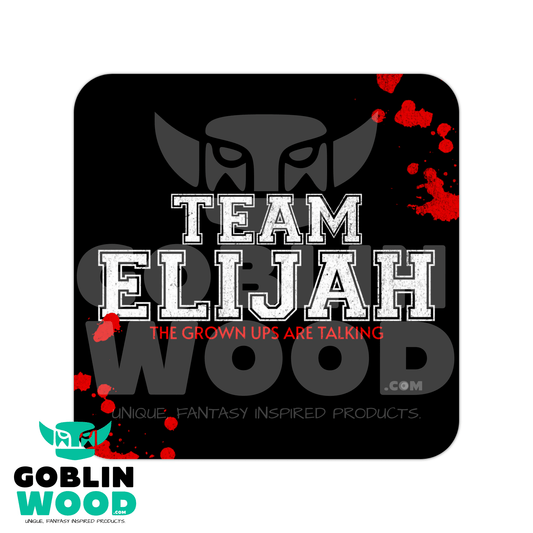 Team Elijah - Varsity Drinks Coaster - TVD Inspired - Goblin Wood Exclusive - Goblin Wood
