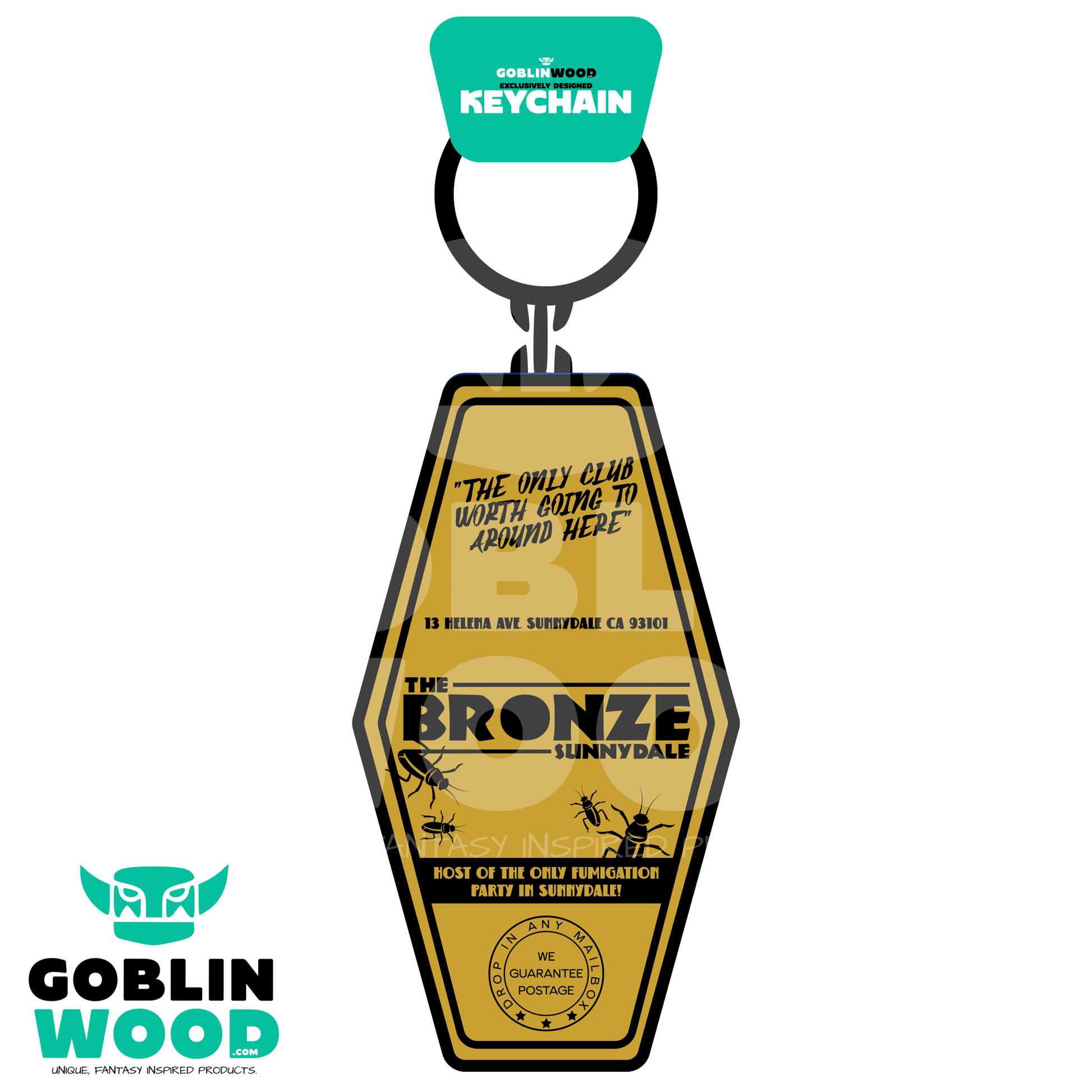The Bronze - Acrylic Keychain - Angel - Goblin Wood Exclusive - Goblin Wood