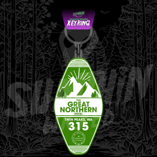 The Great Northern Hotel - Acrylic Key Fob Keychain - Twin Peaks Inspired - Sumthin Wicked Exclusive - Goblin Wood