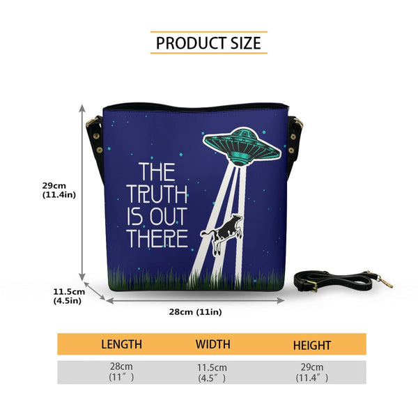 The Truth Is Out There - Cross Body Bucket Bag - The X - Files Inspired - Goblin Wood Exclusive - Goblin Wood
