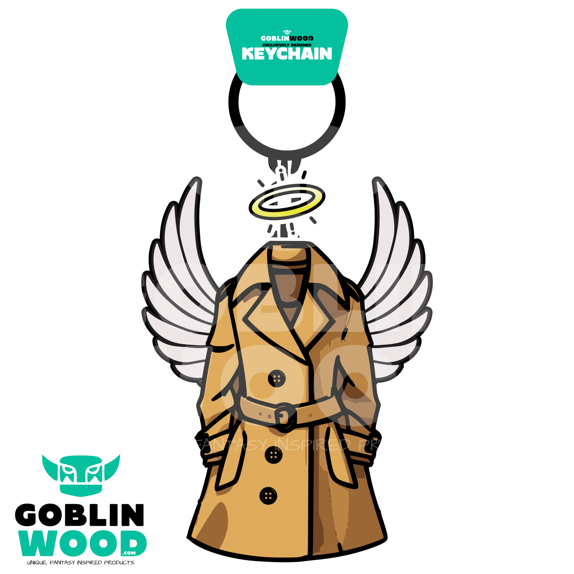 Trench Coat - Acrylic Keychain - Supernatural Inspired - Goblin Wood Exclusive - Goblin Wood