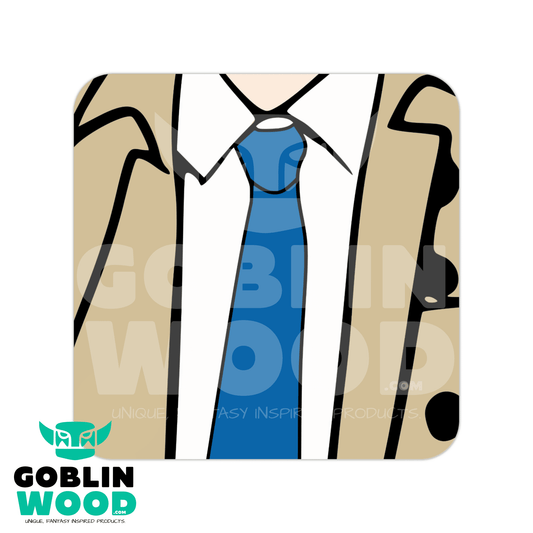 Trench Coat - Drinks Coaster - Supernatural Inspired - Goblin Wood Exclusive - Goblin Wood