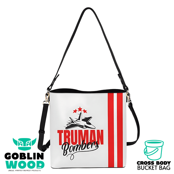 Truman Bombers - White Cross Body Bucket Bag - Supernatural Inspired - Goblin Wood Exclusive - Goblin Wood