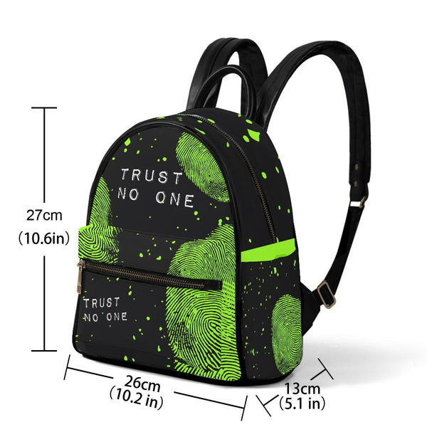 Trust No One - AOP Print Mini Backpack - The X - Files Inspired - Goblin Wood Exclusive - Goblin Wood