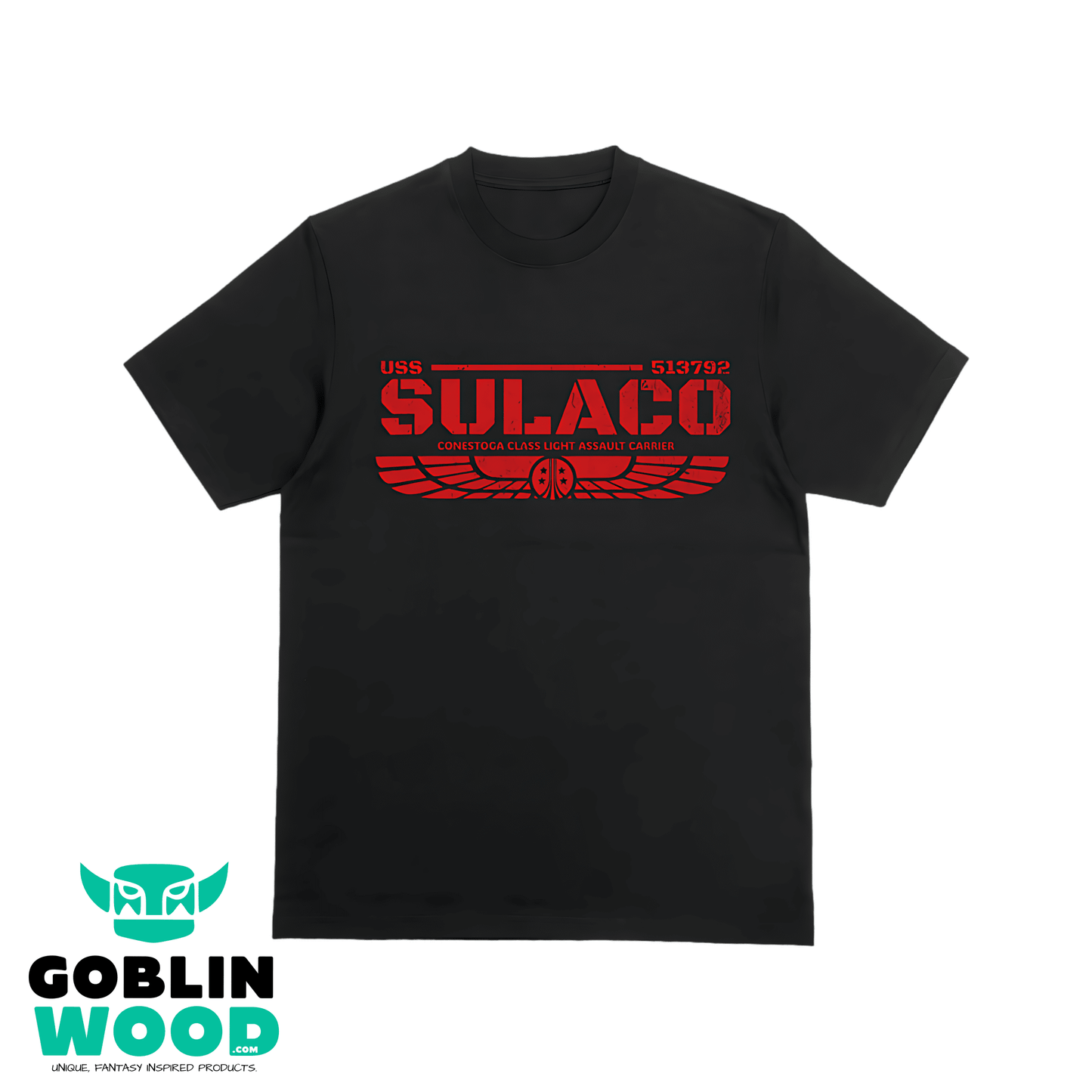 USS Sulaco - Black Premium T-Shirt -  - Goblin Wood Exclusive - Goblin Wood