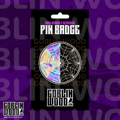Window - Acrylic Pin Badge - Wednesday Inspired - Goblin Wood Exclusive