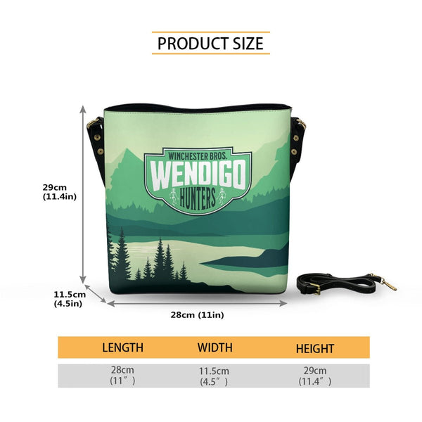 Wendigo - Cross Body Bucket Bag - Supernatural Inspired - Goblin Wood Exclusive - Goblin Wood