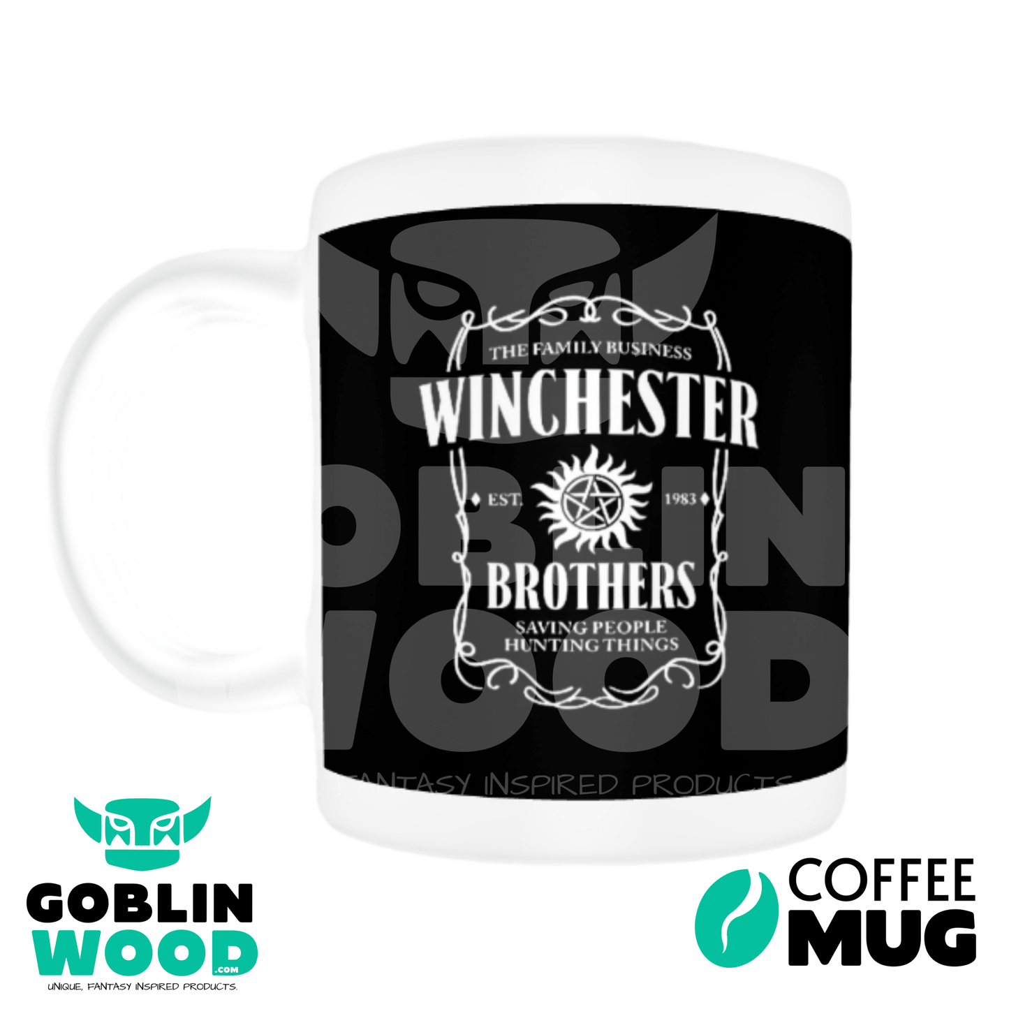 Winchester Brothers - Coffee Mug - Supernatural Inspired - Goblin Wood Exclusive - Goblin Wood