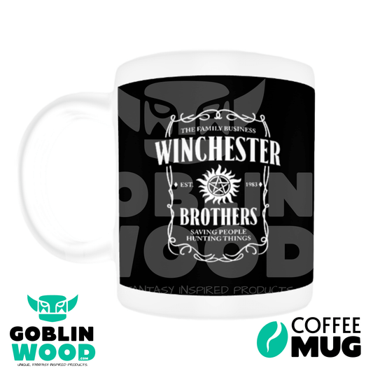 Winchester Brothers - Coffee Mug - Supernatural Inspired - Goblin Wood Exclusive - Goblin Wood