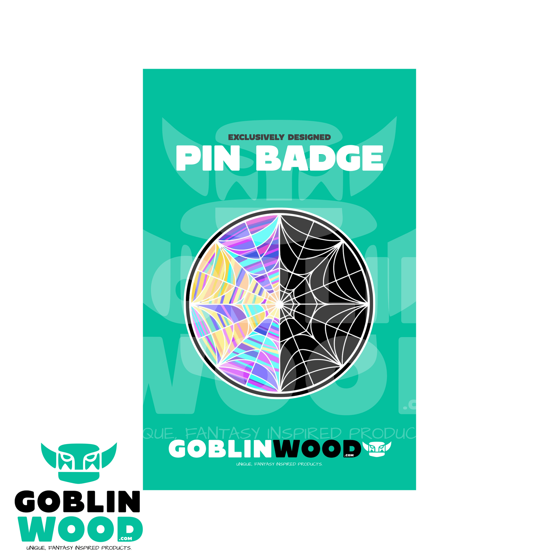 Window - Acrylic Pin Badge - Wednesday Inspired - Goblin Wood Exclusive - Goblin Wood
