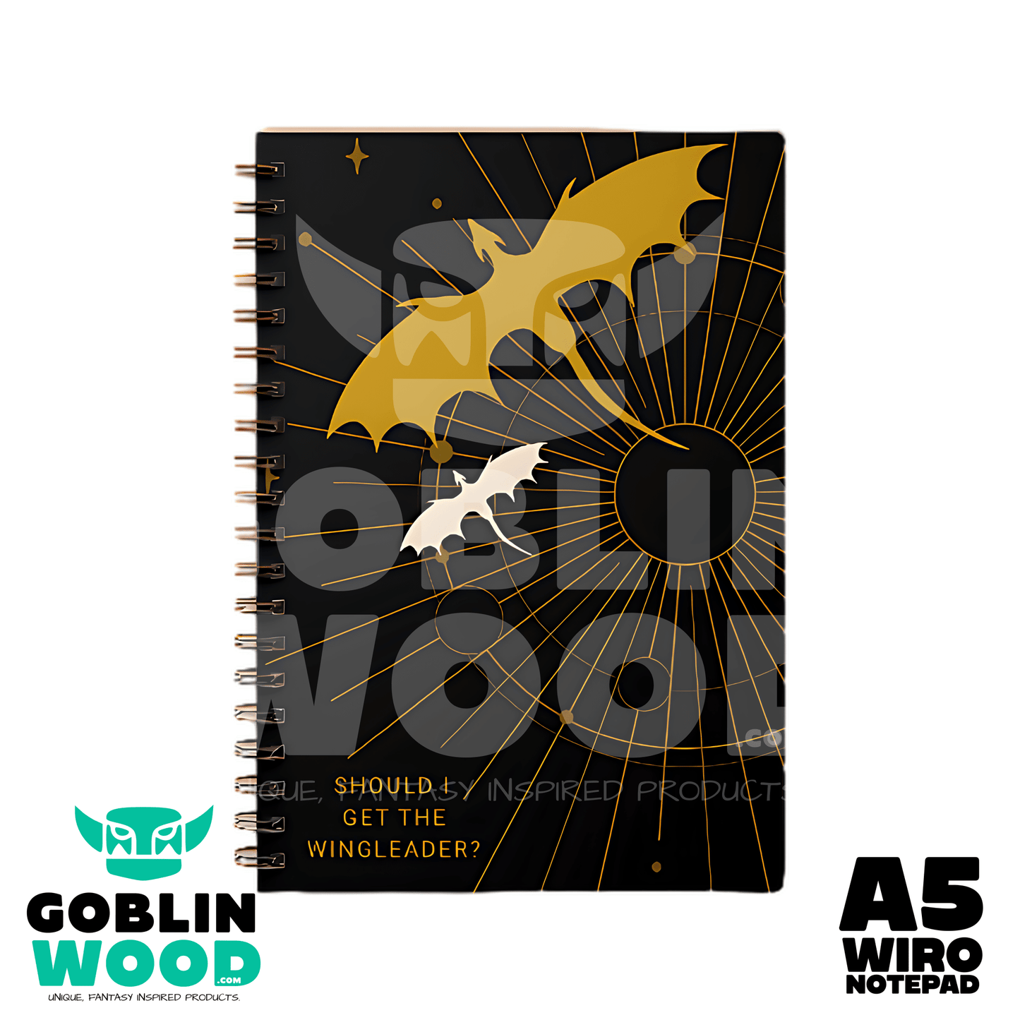 Wingleader - A5 AOP Lined Notebook -  - Goblin Wood Exclusive - Goblin Wood