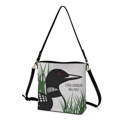 Wolf Bird - Cross Body Bucket Bag - Heated Rivalry Inspired - Goblin Wood Exclusive - Goblin Wood