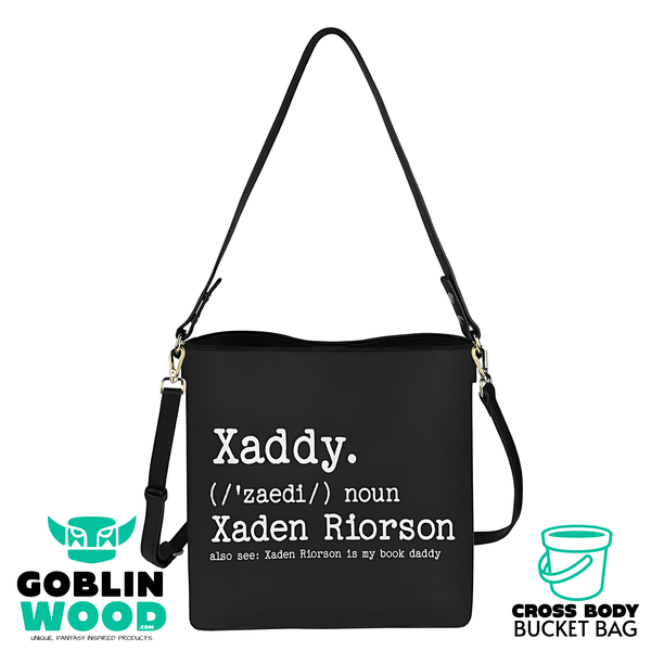 Xaddy - Cross Body Bucket Bag - Fourth Wing Inspired - Goblin Wood Exclusive - Goblin Wood