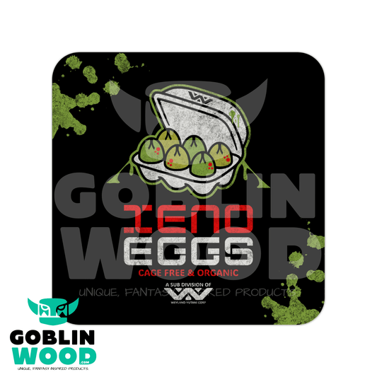 Xeno Eggs - Drinks Coaster - Alien Inspired - Goblin Wood Exclusive - Goblin Wood