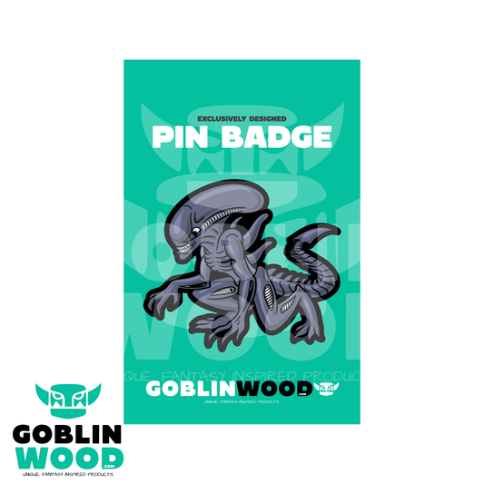 XenoZoo - Acrylic Pin Badge - Alien Inspired - Goblin Wood Exclusive - Goblin Wood