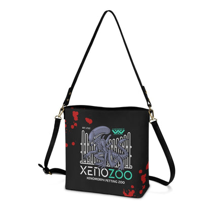 XenoZoo - Black Cross Body Bucket Bag -  - Goblin Wood Exclusive - Goblin Wood