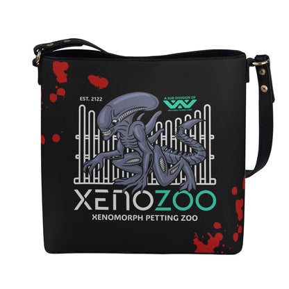 XenoZoo - Black Cross Body Bucket Bag -  - Goblin Wood Exclusive - Goblin Wood