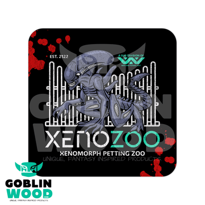 XenoZoo - Drinks Coaster - Alien Inspired - Goblin Wood Exclusive - Goblin Wood