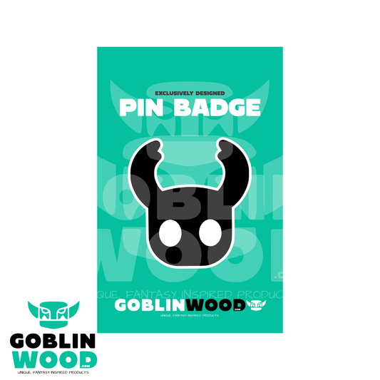 Yin - Acrylic Pin Badge - Hollow Knight Inspired - Goblin Wood Exclusive - Goblin Wood