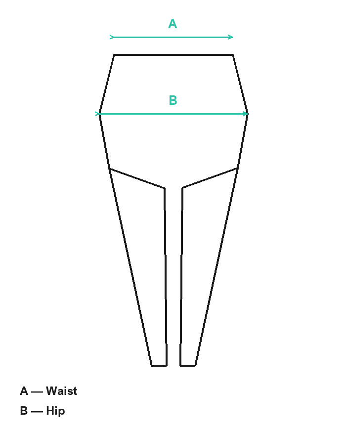 Leggings measurement diagram